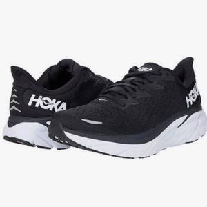 Hoka One One Clifton 4 7.5 Black/White Wide